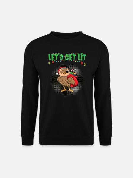 Let's Get Lit Advent Season Christmas Party X-Mas - Unisex Pullover - Schwarz
