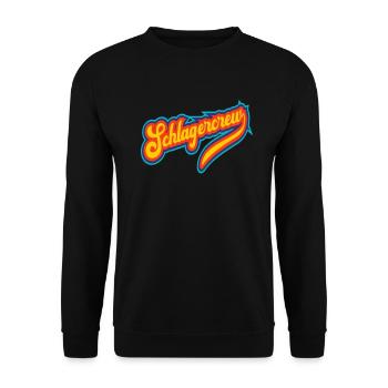 Schlagercrew Schlagermusik Schlager Schlagerparty - Unisex Pullover - Schwarz - Vorne - Alina (178cm) & Michal (187cm)
