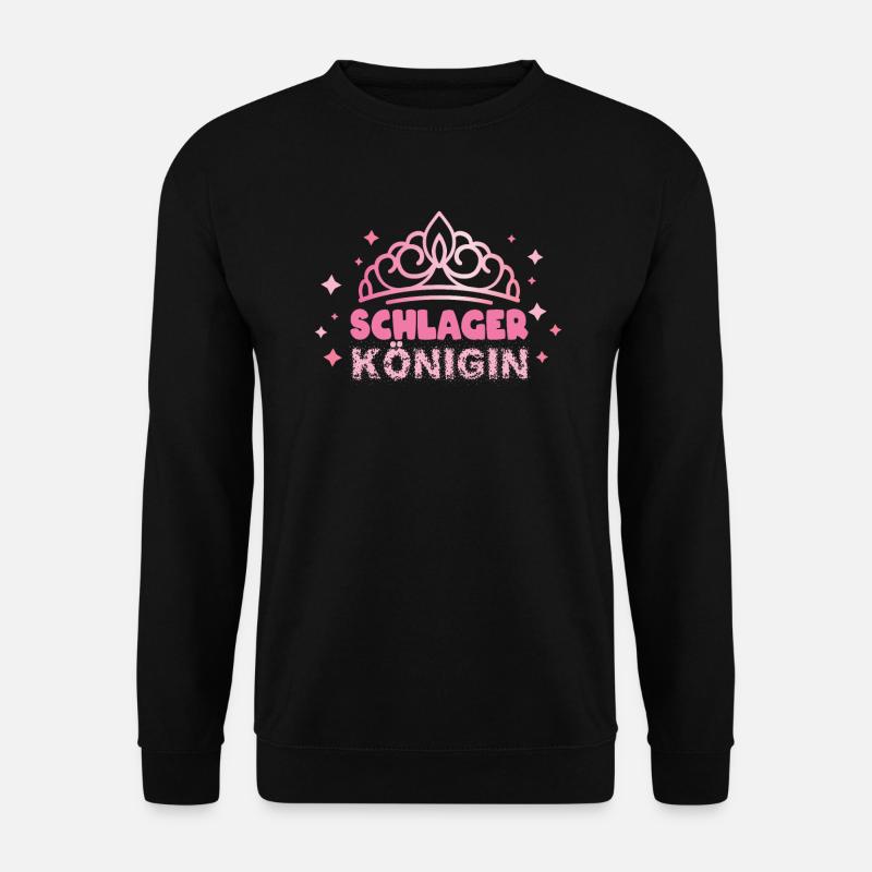 Schlager Königin Schlagermusik Schlagerparty - Unisex Pullover - Schwarz