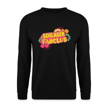 Schlager Fanclub Schlagermusik Schlagerparty - Unisex Pullover - Schwarz - Vorne - Alina (178cm) & Michal (187cm)
