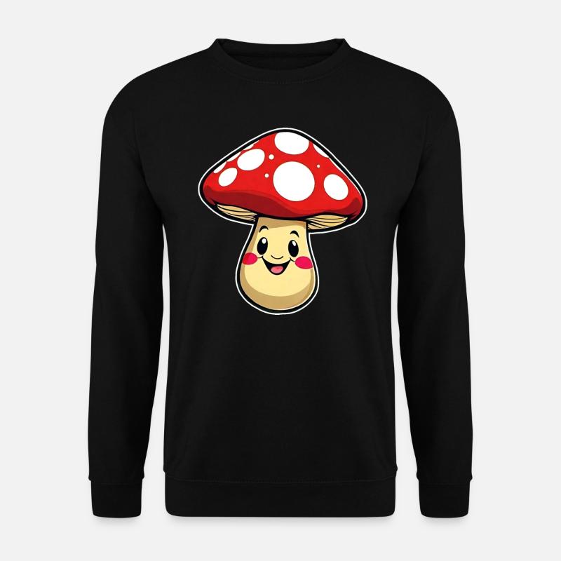 Funny little toadstool - Unisex Sweatshirt - black