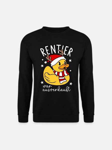 Rentier war ausverkauft - Unisex Pullover - Schwarz