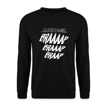 YouHearOnlyBraaaap - Sweat-shirt Unisexe - noir - Devant - Alina (178cm) & Michal (187cm)