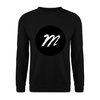 m in the circle black - Unisex Sweatshirt - black - Front - Alina (178cm) & Michal (187cm)