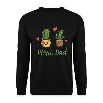 Die Freude eines Gartenliebhabers - Unisex Pullover - Schwarz - Vorne - Alina (178cm) & Michal (187cm)