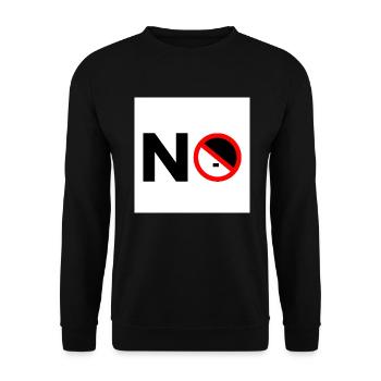 To the right - Unisex Sweatshirt - black - Front - Alina (178cm) & Michal (187cm)