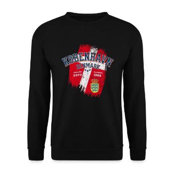 Kobenhavn Denmark Danish classic - Sweat-shirt Unisexe - noir - Devant - Alina (178cm) & Michal (187cm)