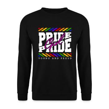 Love Is Love Pride Colors Of Rainbow Equality - Unisex Sweatshirt - black - Front - Alina (178cm) & Michal (187cm)