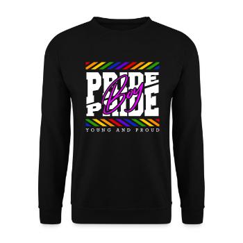 Love Is Love Pride Colors Of Rainbow Equality - Unisex Sweatshirt - black - Front - Alina (178cm) & Michal (187cm)