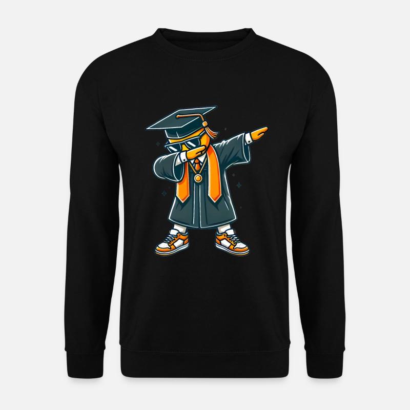 Cool Graduate Dab Pose Illustration - Unisex Sweatshirt - black