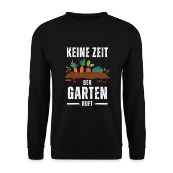 Gärtnerin Gärtner Gartenfreunde Geschenk - Unisex Pullover - Schwarz - Vorne - Alina (178cm) & Michal (187cm)