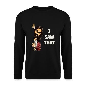 Jesus Freak Jesus Christus Meme Christlich Bibel - Unisex Pullover - Schwarz - Vorne - Alina (178cm) & Michal (187cm)