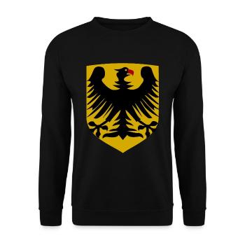 Daheim im schönen Deutschland - Unisex Pullover - Schwarz - Vorne - Alina (178cm) & Michal (187cm)