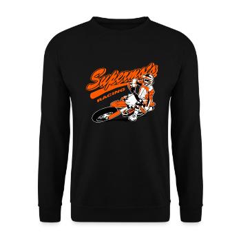 Supermoto Racing - Supermotard - Sweat-shirt Unisexe - noir - Devant - Alina (178cm) & Michal (187cm)