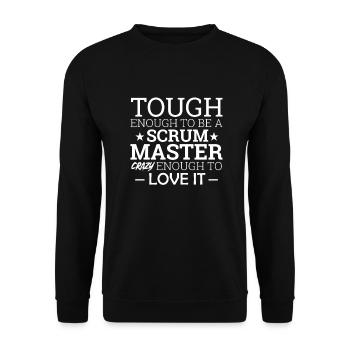 « Scrum Master Tough Enough » | « Scrum Master » - Sweat-shirt Unisexe - noir - Devant - Alina (178cm) & Michal (187cm)
