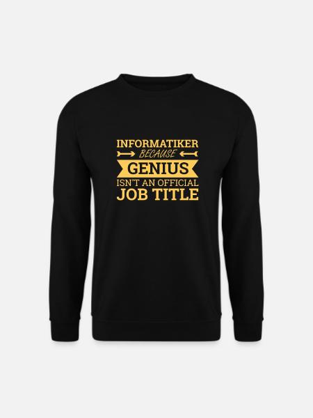 "Informatiker Genius | Informatik" - Unisex Pullover - Schwarz