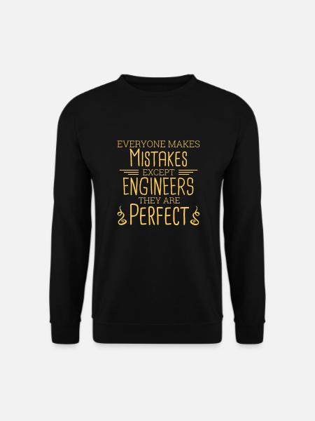 "Engineer Perfect | Engineer" - Unisex Sweatshirt - black