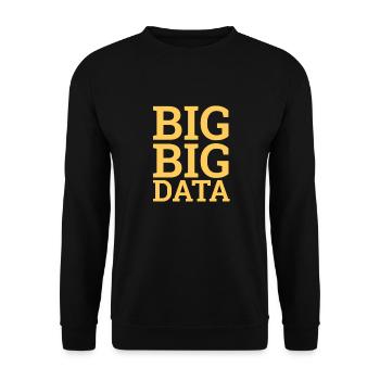 "Data Scientist Big Data | Data Scientist" - Unisex Sweatshirt - black - Front - Alina (178cm) & Michal (187cm)