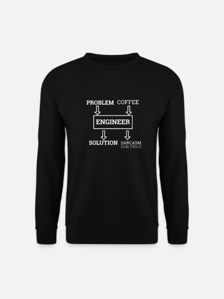 "Engineer Sarcasm | Engineer" - Unisex Sweatshirt - black