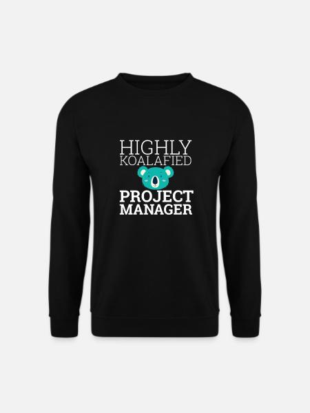 "Project Manager Koalafied | Project Manager" - Unisex Pullover - Schwarz