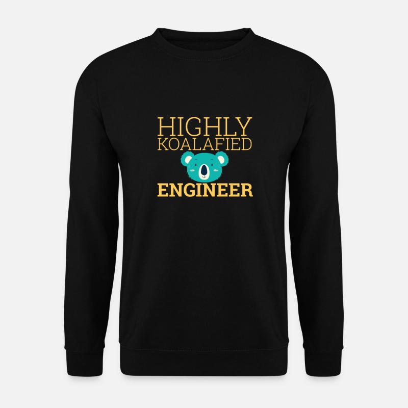 "Engineer Koalafied | Ingenieur" - Unisex Pullover - Schwarz
