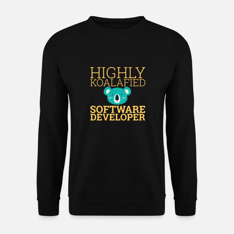 "Software Developer Koalafied | Programmierer" - Unisex Pullover - Schwarz