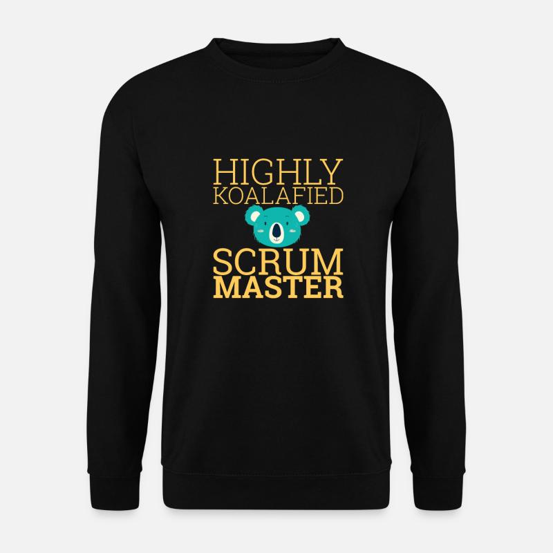 "Scrum Master Koalafied | "Scrum Master"" - Unisex Pullover - Schwarz