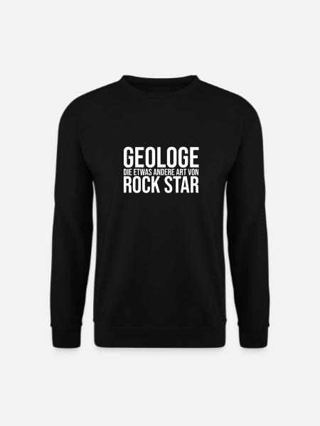 "Geologe Rock Star | Geology" - Unisex Pullover - Schwarz