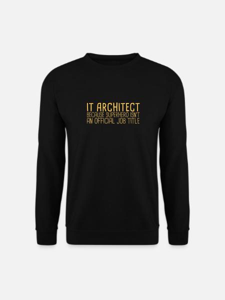 "IT-Architect Superhero | IT-Architektur" - Unisex Pullover - Schwarz