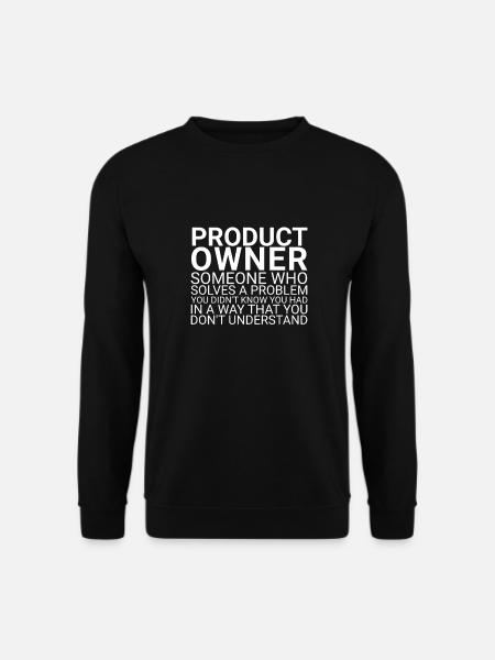 "Product Owner Problem | "Scrum Master"" - Unisex Pullover - Schwarz