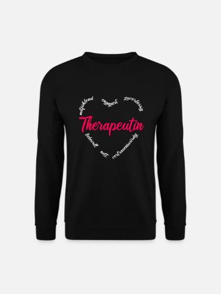Therapeutin Psychotherapeutin Geschenk - Unisex Pullover - Schwarz