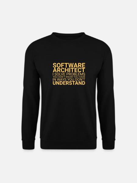 "Software Architect Problem |Software Architektur" - Unisex Pullover - Schwarz