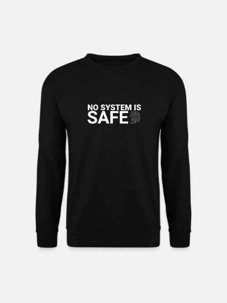 "Cyber Security Safe System | Cybersecurity" - Unisex Pullover - Schwarz