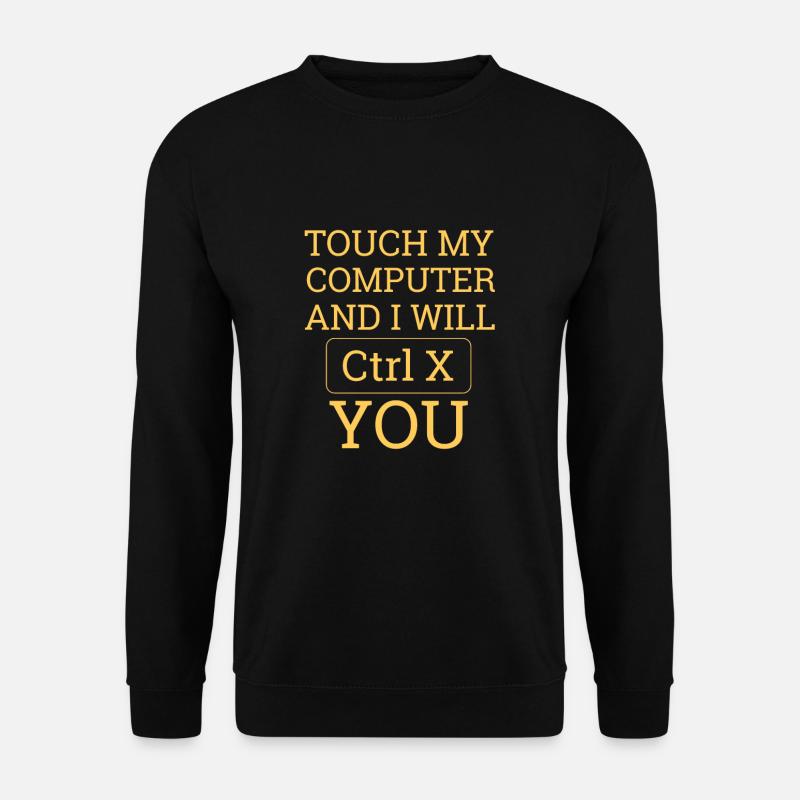 "Touch Computer | Computer Science" - Unisex Sweatshirt - black