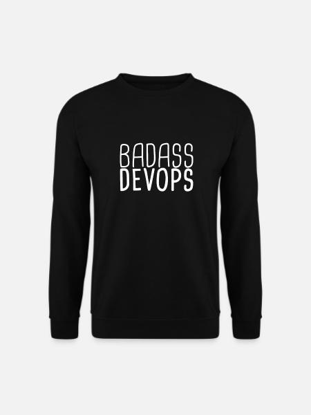 "DevOps Badass | Softwareentwicklung" - Unisex Pullover - Schwarz
