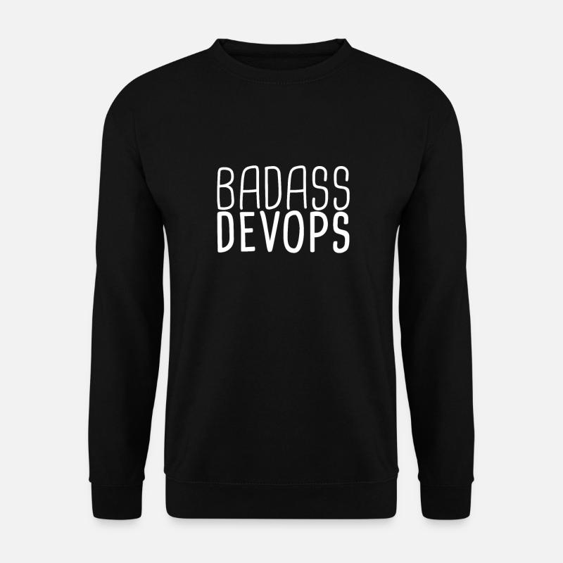 "DevOps Badass | Softwareentwicklung" - Unisex Pullover - Schwarz