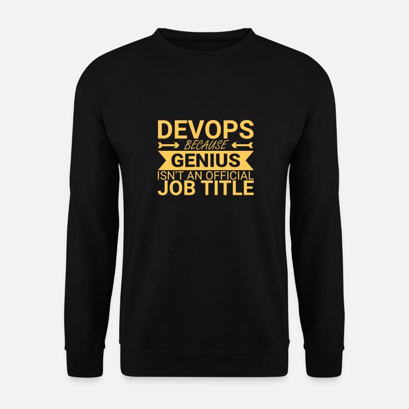 "DevOps Genius | Software Development" - Unisex Sweatshirt - black