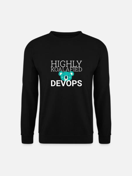 "DevOps Koalafied | Software Development" - Unisex Sweatshirt - black
