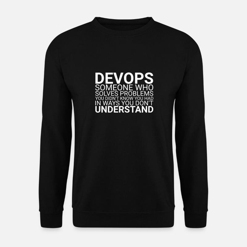 "DevOps Problem | Software Development" - Unisex Sweatshirt - black