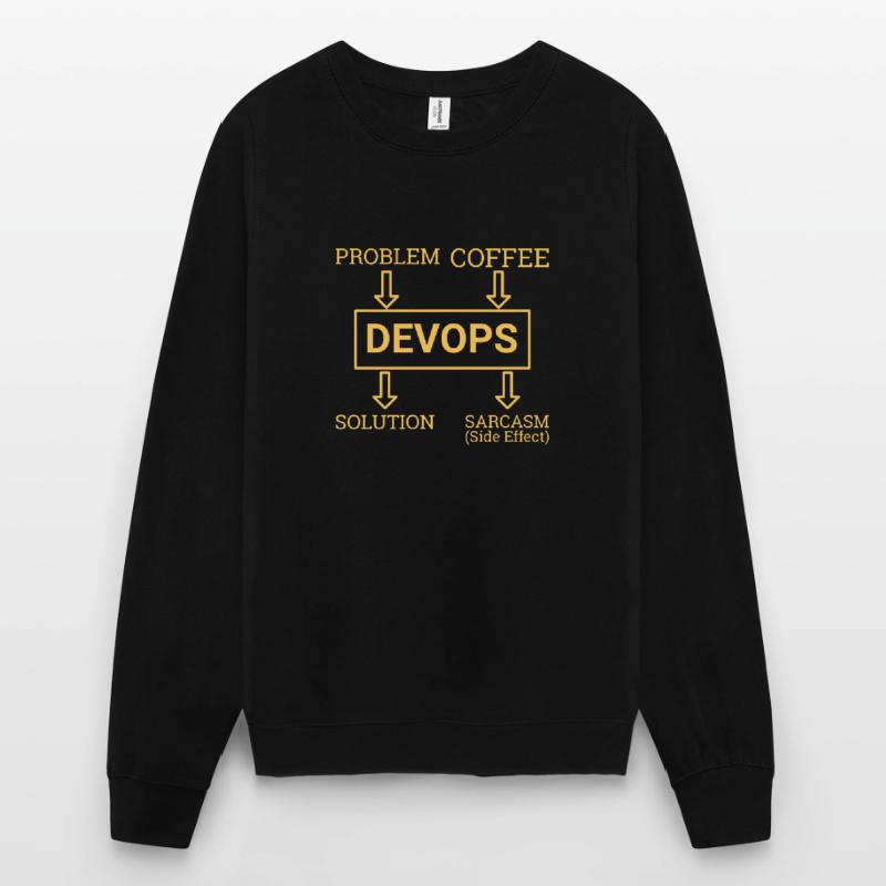 "DevOps Sarcasm | Softwareentwicklung" Unisex Pullover