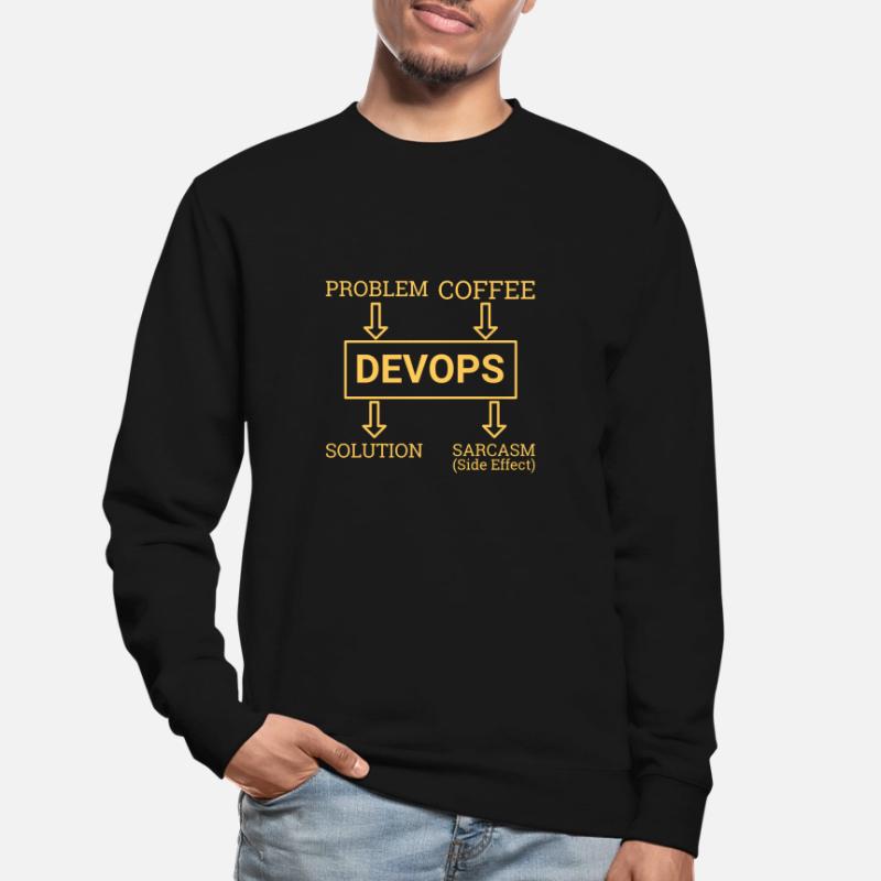 "DevOps Sarcasm | Softwareentwicklung" Unisex Pullover