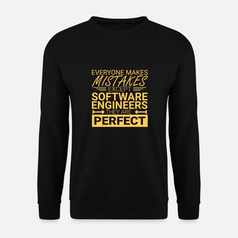 "Software Engineer Perfect | Programming" - Unisex Pullover - Schwarz