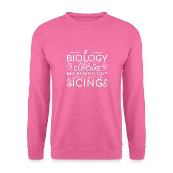 « Microbiologiste Cupcake | Microbiologie » - Sweat-shirt Unisexe - rose - Devant