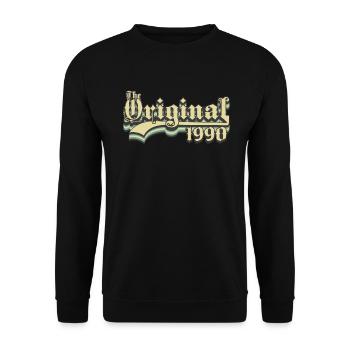 Born in 1990 - Unisex Sweatshirt - black - Front - Alina (178cm) & Michal (187cm)