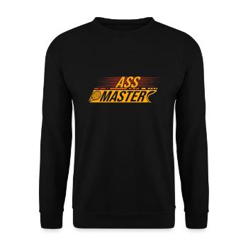 Tennis Art Ass Master Racket Sport Gift Idea - Unisex Pullover - Schwarz - Vorne - Alina (178cm) & Michal (187cm)