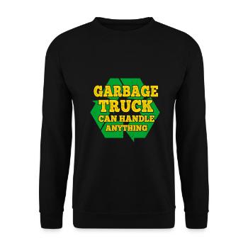 Le camion à ordures peut gérer tout ce que Garbage Man Gift - Sweat-shirt Unisexe - noir - Devant - Alina (178cm) & Michal (187cm)