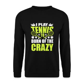 Dicton de tennis pour un joueur amateur de tennis en détresse - Sweat-shirt Unisexe - noir - Devant - Alina (178cm) & Michal (187cm)