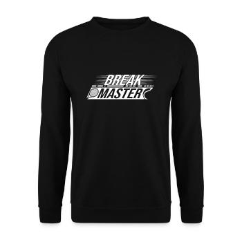 Tennis Art Break Master Tennis Player Gifts - Unisex Sweatshirt - black - Front - Alina (178cm) & Michal (187cm)