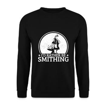 Identité de forge plutôt être une idée cadeau de forge - Sweat-shirt Unisexe - noir - Devant - Alina (178cm) & Michal (187cm)