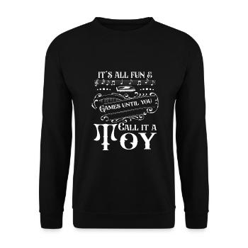 Harmonicist Fun Until You Call It Toy Gift Idea - Unisex Sweatshirt - black - Front - Alina (178cm) & Michal (187cm)